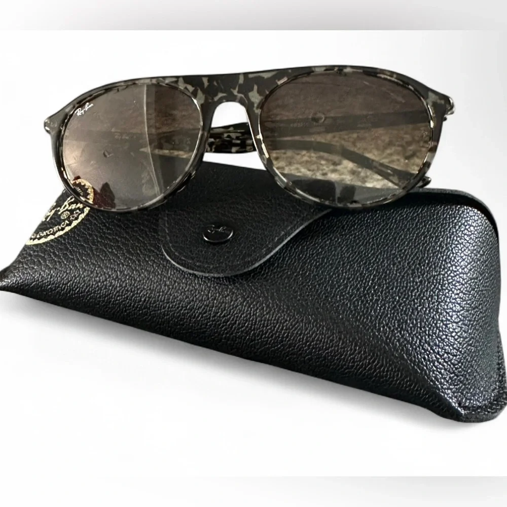 New Ray-Ban Sunglasses Aviator Havana RB2215 with Case - Picture 6 of 9